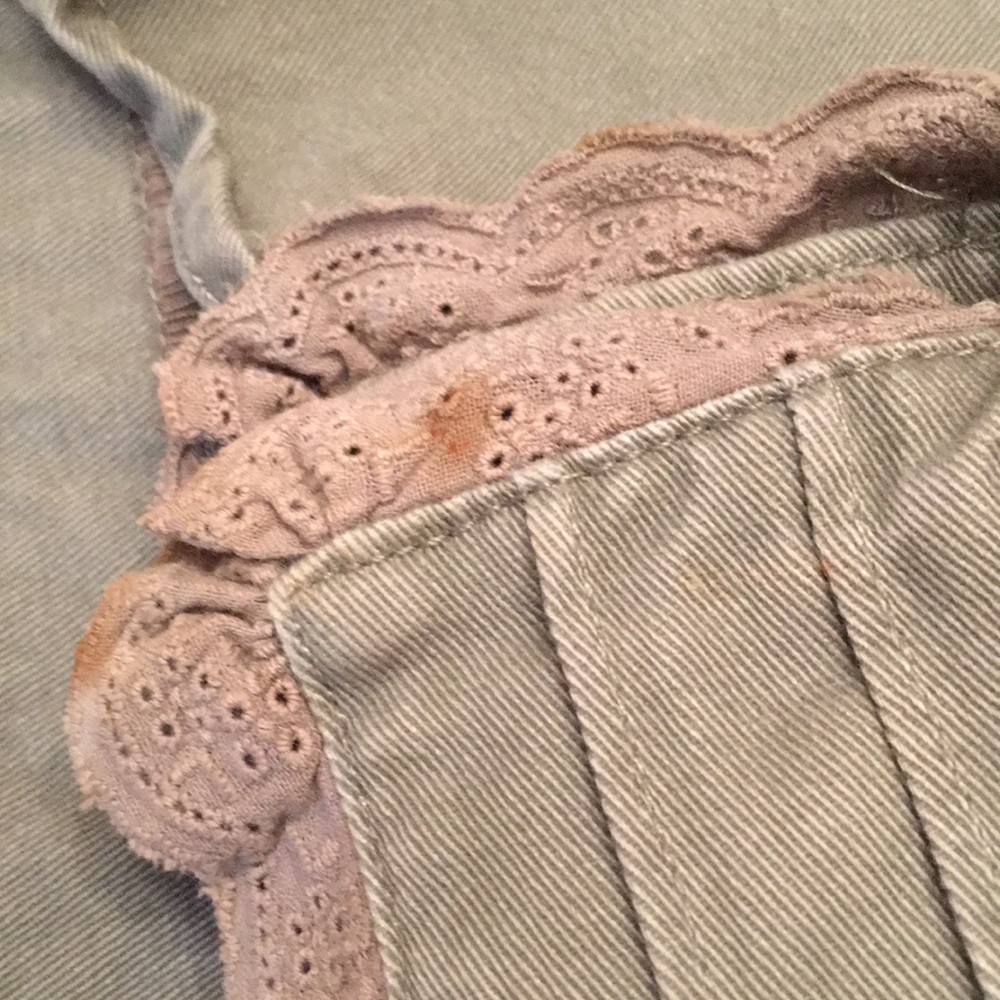 Apt 9 olive green soft denim Jacket - Picture 4 of 7